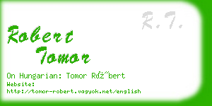 robert tomor business card